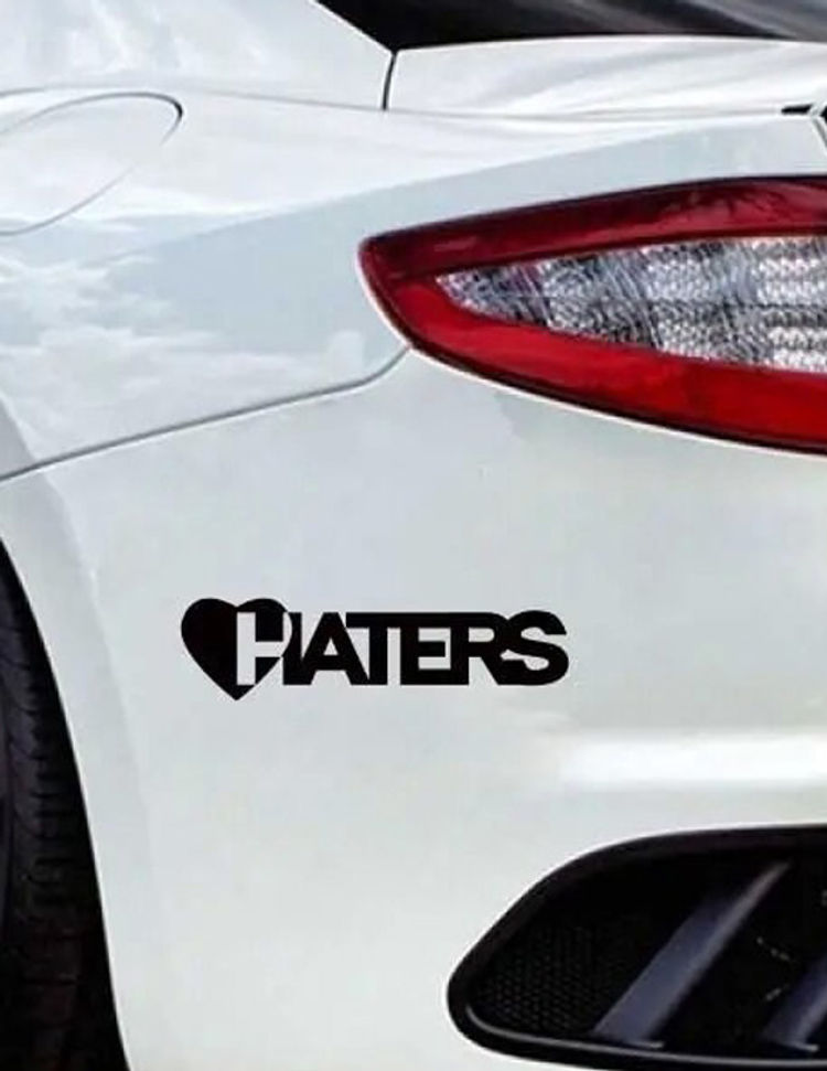 Thumbnail: “HATERS" Stickers，cool and fashion stickers for Cars, Trucks, Walls, Laptops, Wi
