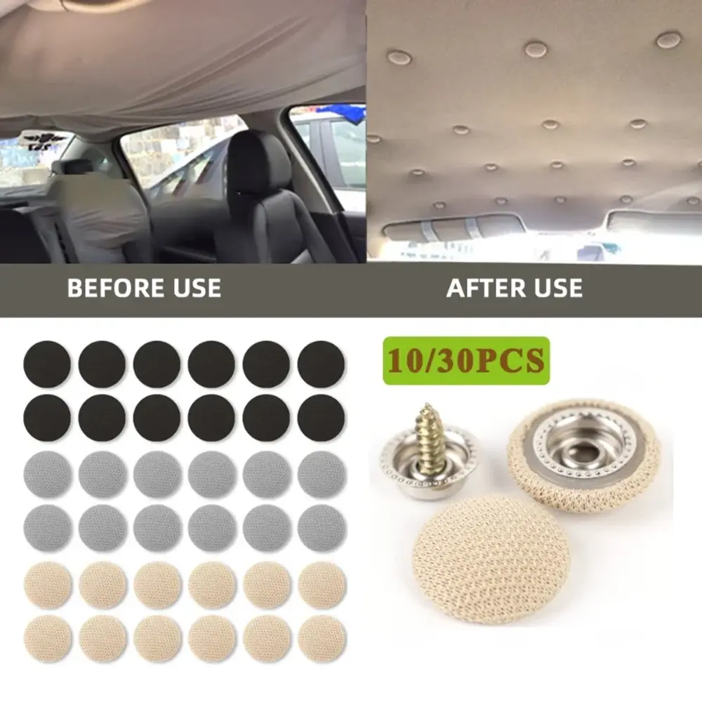 10/20pcs Car Roof Cloth Fixing Buckle Snap Rivets Retainer Automotive Interior H