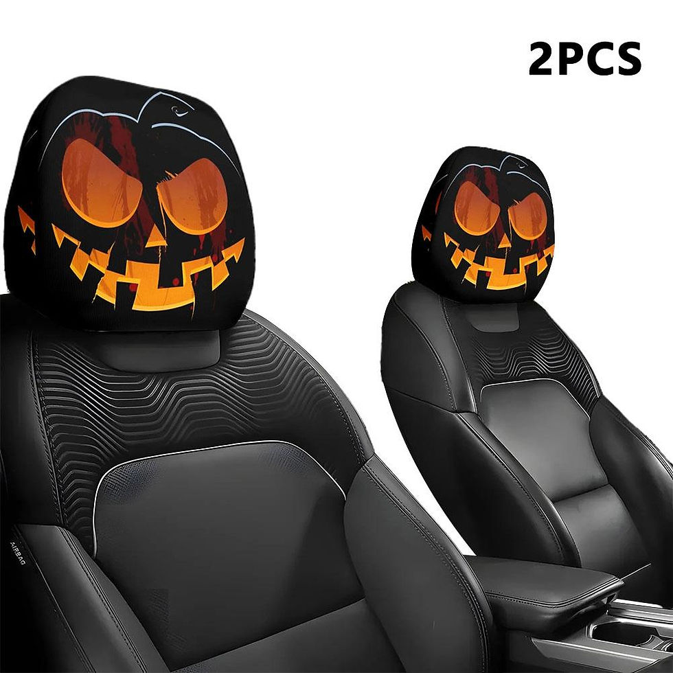 Thumbnail: 2pcs Smiley Face Printed Car Pillowcase Soft Comfortable Decorative Cushion Cove
