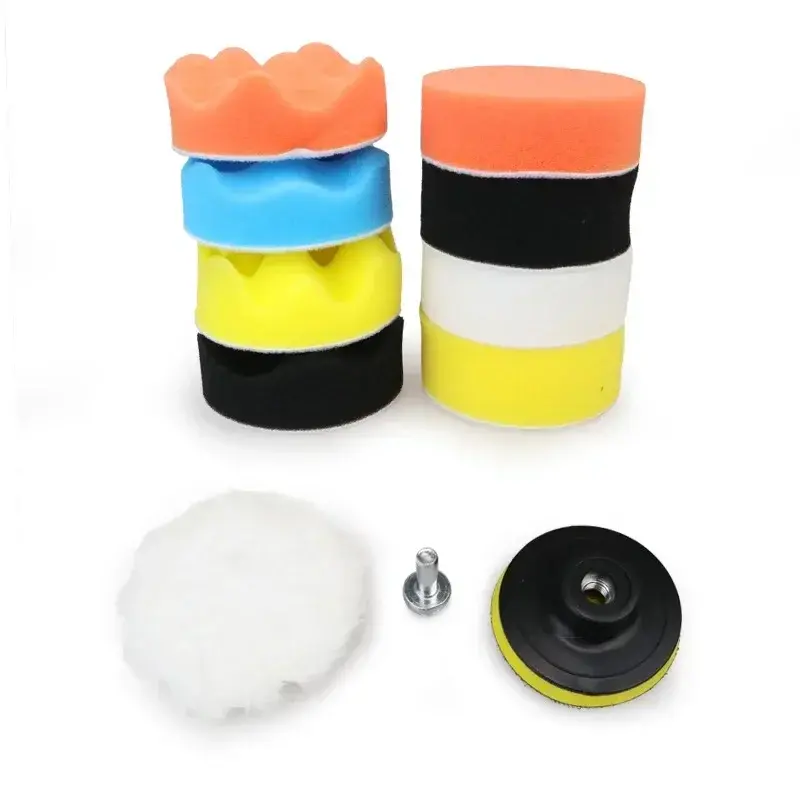 Thumbnail: 7pcsPolishing Sponge Plate Set Imitation Plush Waxing Grinding Cleaning Sponge W