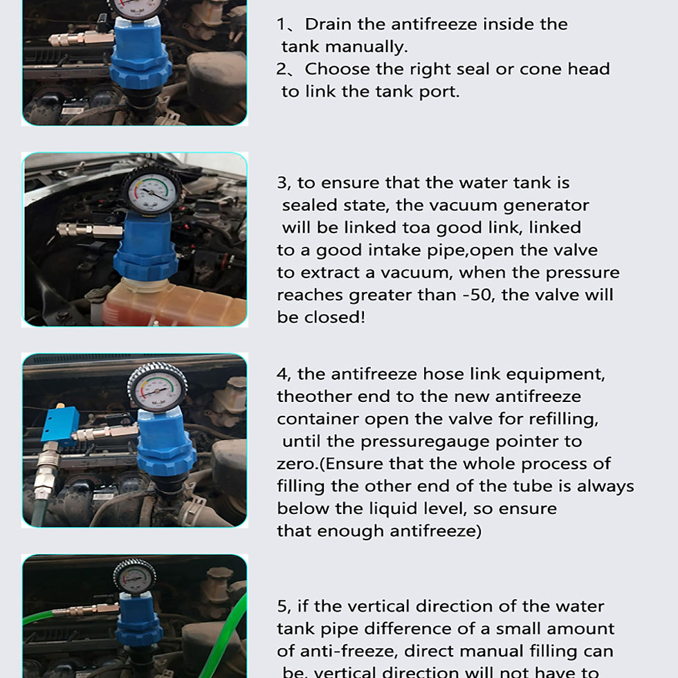 Thumbnail: Cooling System Vacuum Purge & Refill Kit Quick Fill Coolant No Air Pockets