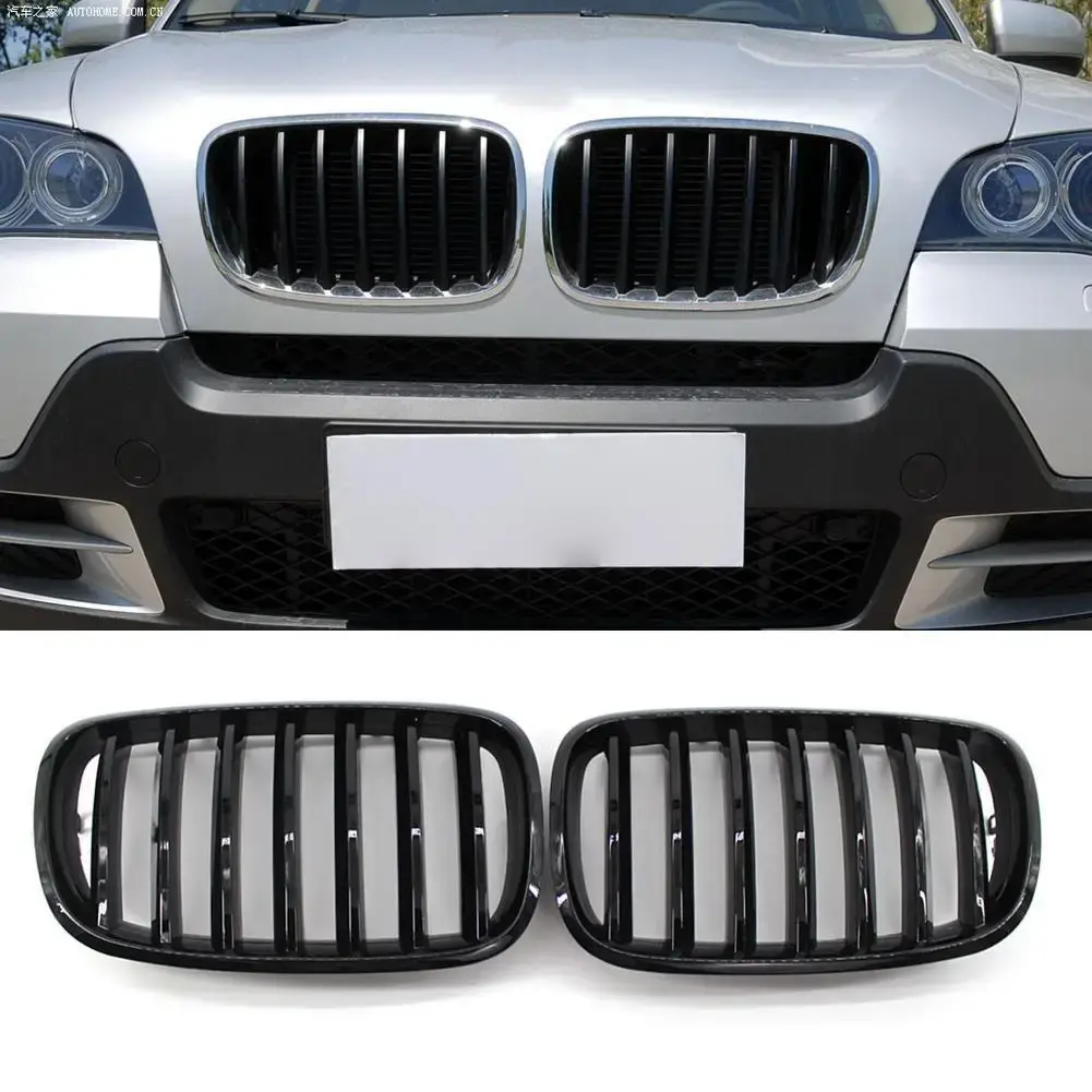 Kidney Grille Gloss Black Kidney Grill 1 Pair for BMW E70 X5 E71 X6 2007-2013 Au