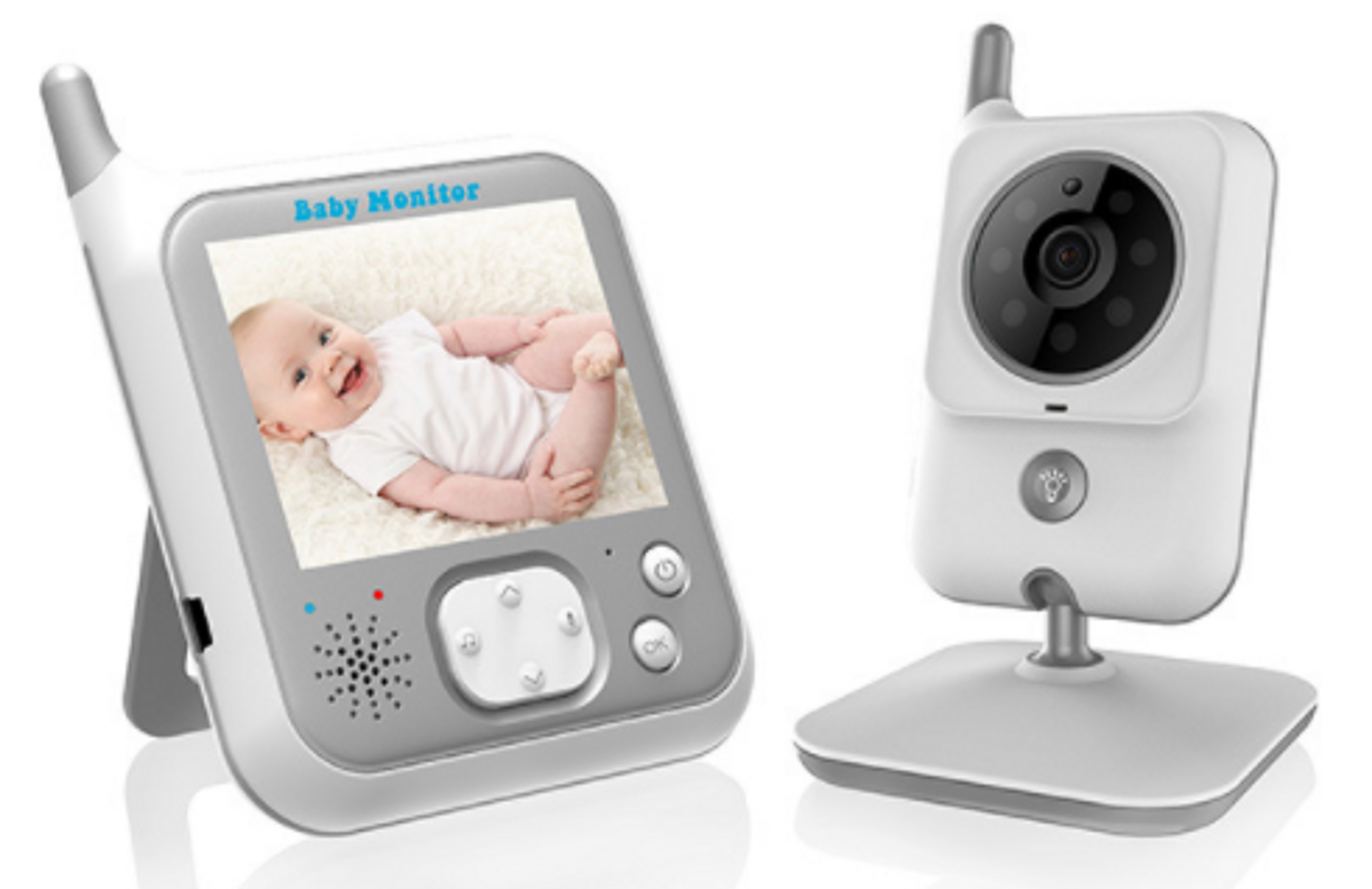 3.2Inch Wireless Long Distance Digital Baby Monitor Temperature Monitoring Lulla