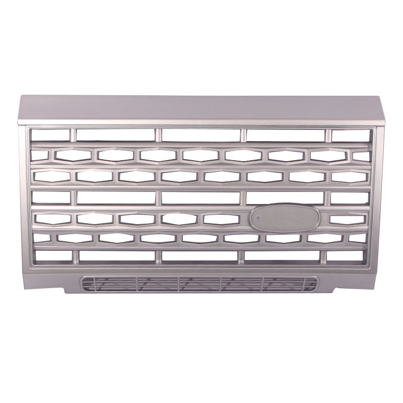 Thumbnail: For Land Rover Defender Front Bumper Grille, ABS Plastic Silver Car Grill Pirril