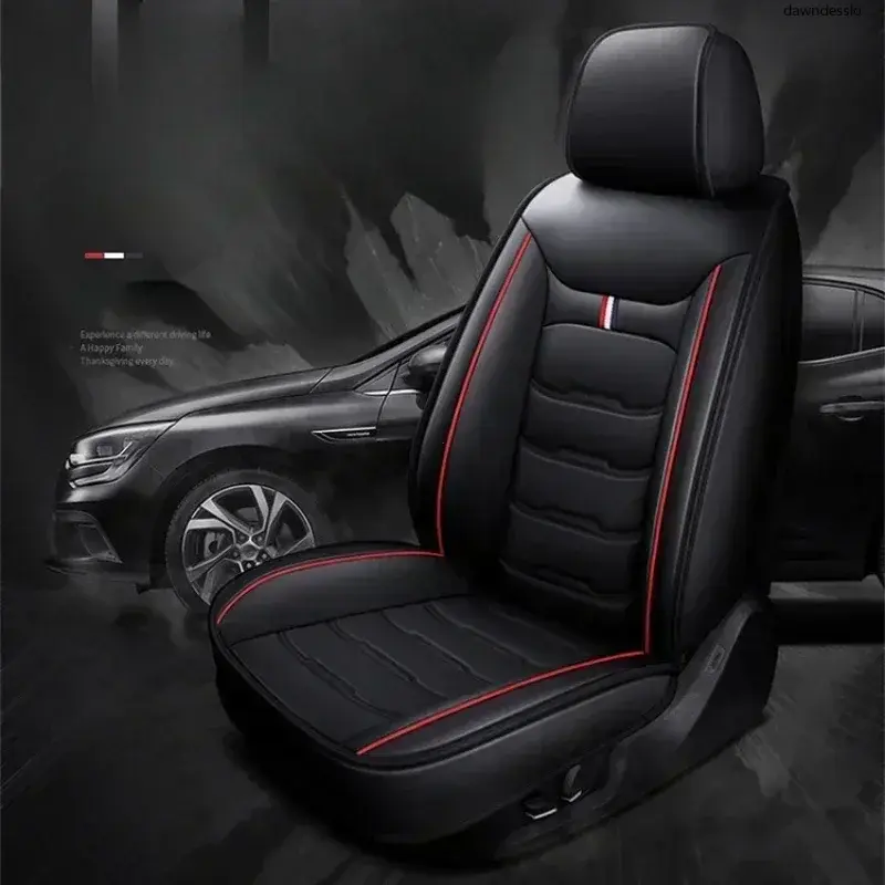 Thumbnail: Auto Set Car Seat Covers PU Leather Single Front Split Bench Protector Four Seas