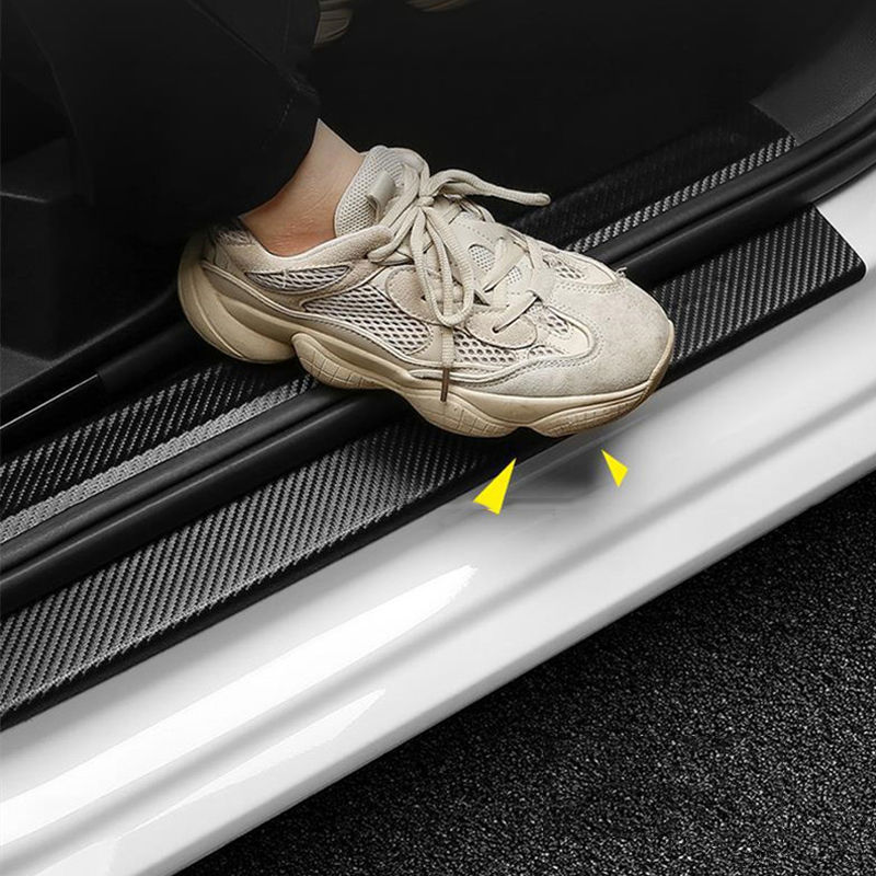 Thumbnail: Anti Scratch Car Door Sill Protector Sticker Nano Carbon Fiber DIY Paste Protect