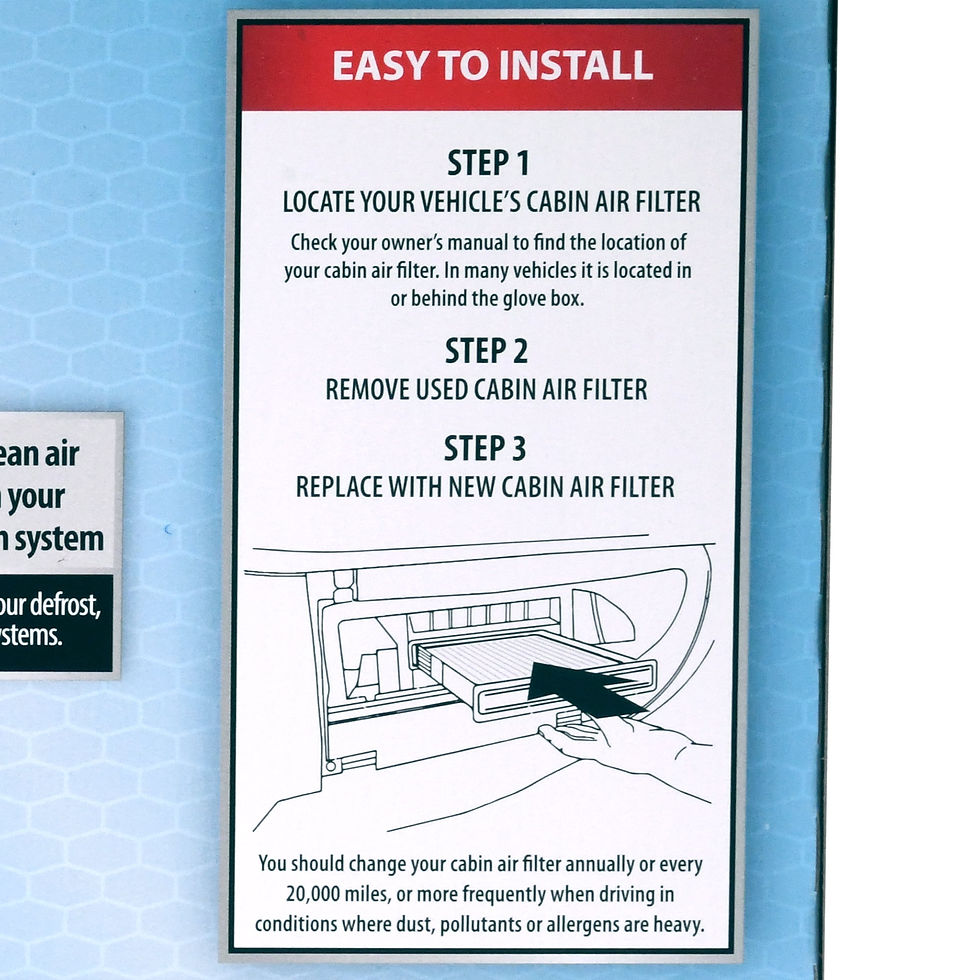 Thumbnail: SuperTech Cabin Air Filter 5505, Replacement Air/Dust Filter for GM Fits se..
