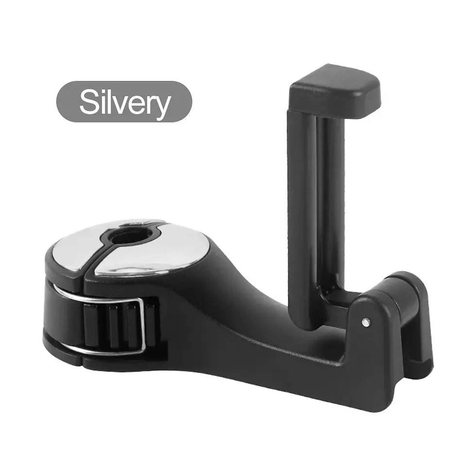 Thumbnail: 2 in 1 Car Back Seat Hook Portable Auto Seat Headrest Hanger Storage Hook Mobile