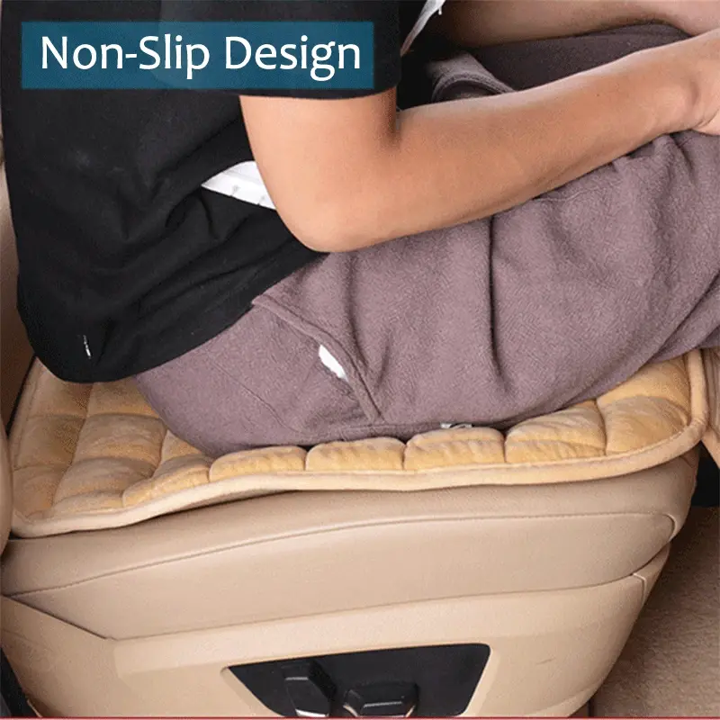 Thumbnail: SEAMETAL Soft Car Seat Cover Skin-Friendly Plush Automotive Seat Cushion Anti Sl