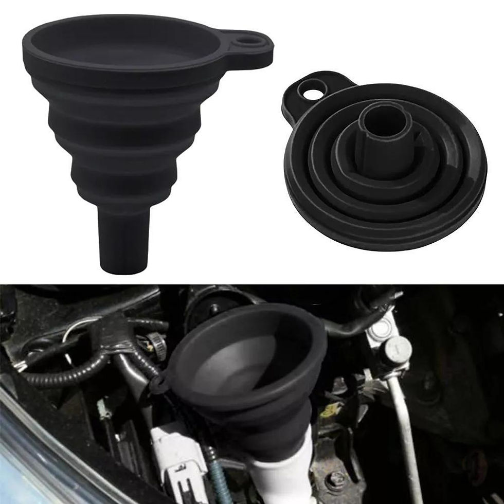 Thumbnail: Foldable Car Engine Funnel Silicone Liquid Funnel Washer Engine Oil Petrol Chang