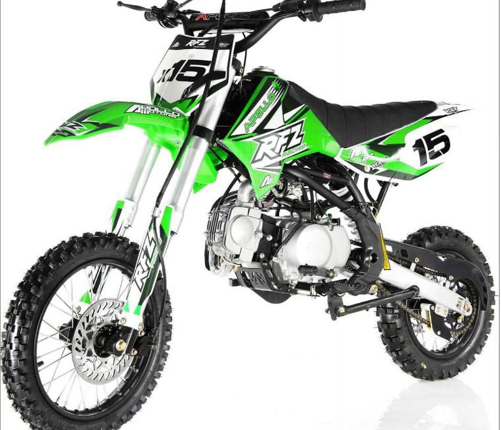 Thumbnail: APOLLO 2021 DB-X15 125cc Manual Clutch 4 SPEED Dirt Bike GAS Brand New Dirt..