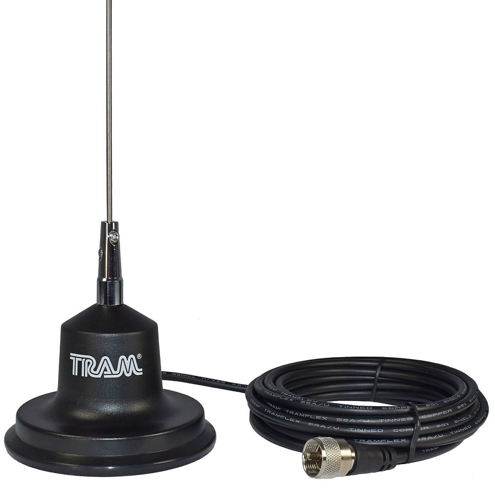 Thumbnail: Tram 300-Watt 26 MHz to 30 MHz 1-Piece Magnet-and-Coil-Housing Trucker CB A..