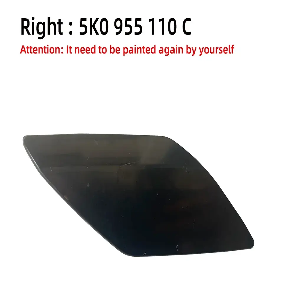 Thumbnail: x1/x2 New Primed Bumper Front Headlamp Washer Spray Nozzle Jet Cover Cap For VW