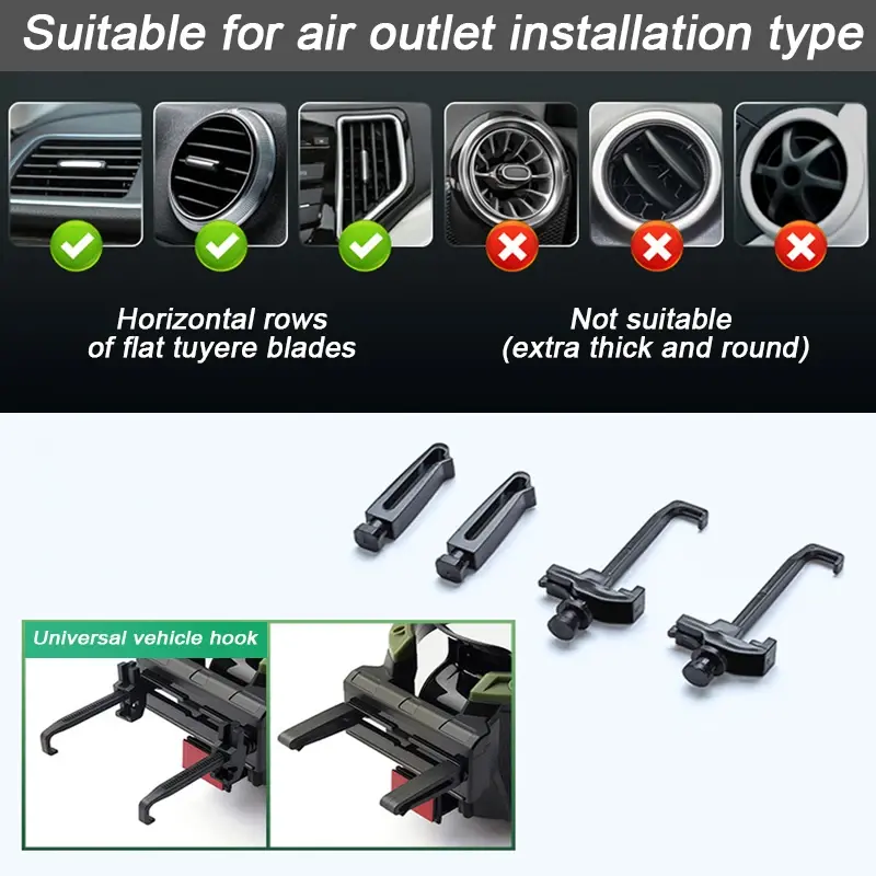 Thumbnail: SEAMETAL Car Air Vent Outlet Cup Holder Drink Coffee Cup Bottle Rack Universal W