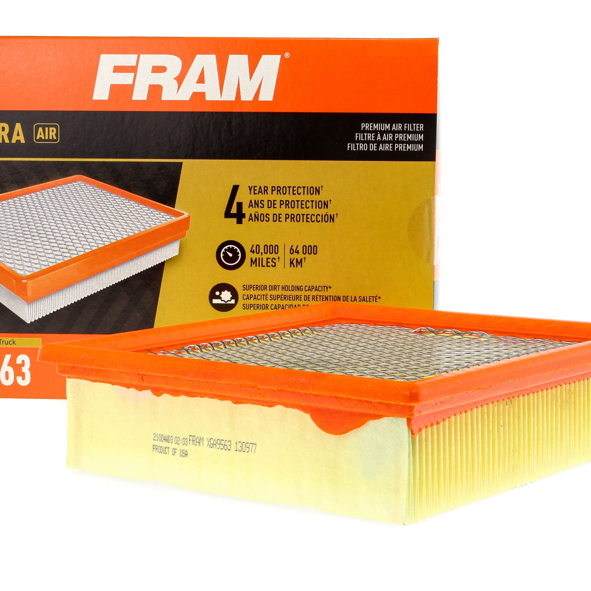 FRAM Ultra Air XGA9563, Premium Engine Air Filter, Replacement Filter for S..