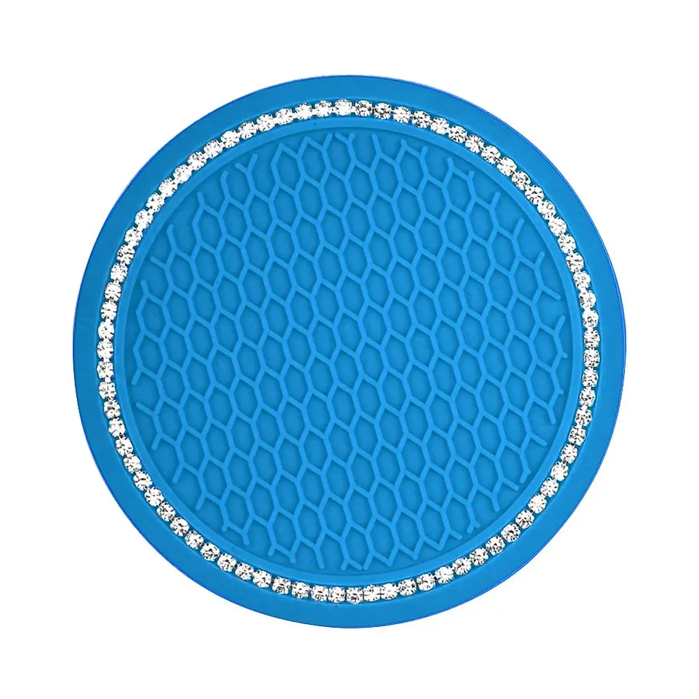 Thumbnail: Car Non-slip Water Cup Pad Diamond Rhinestone Bling Decoration Auto Interior Cup