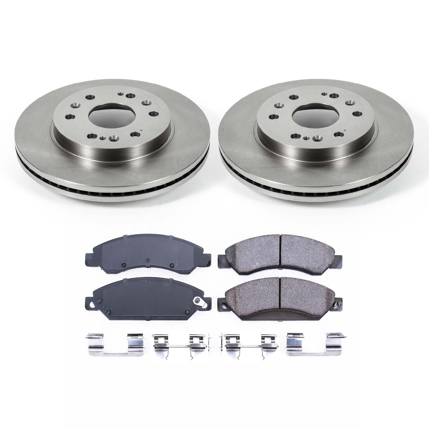 Ultimate Brakes Front Semi-Metallic Brake Pad and Rotor Kit with Hardware W..