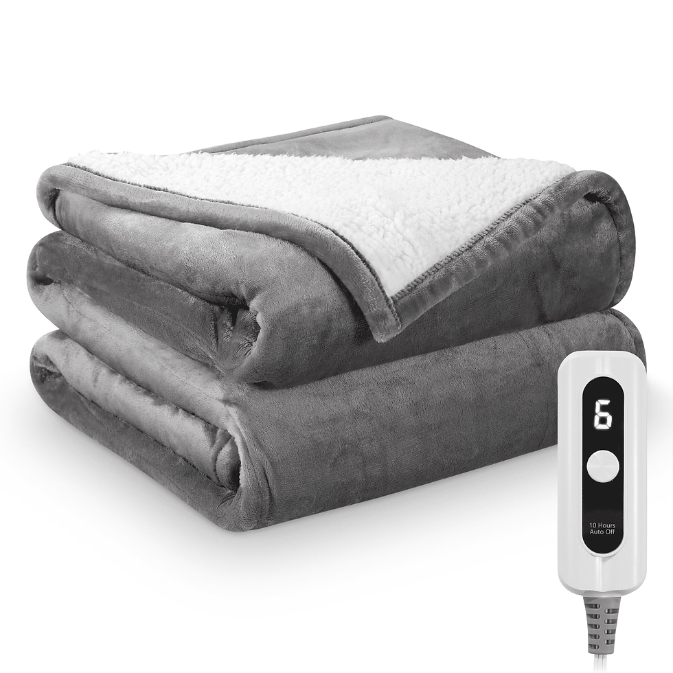 Thumbnail: MARNUR Electric Blanket Full Size 72"X84" Heated Blanket Flannel & Shu Velveteen