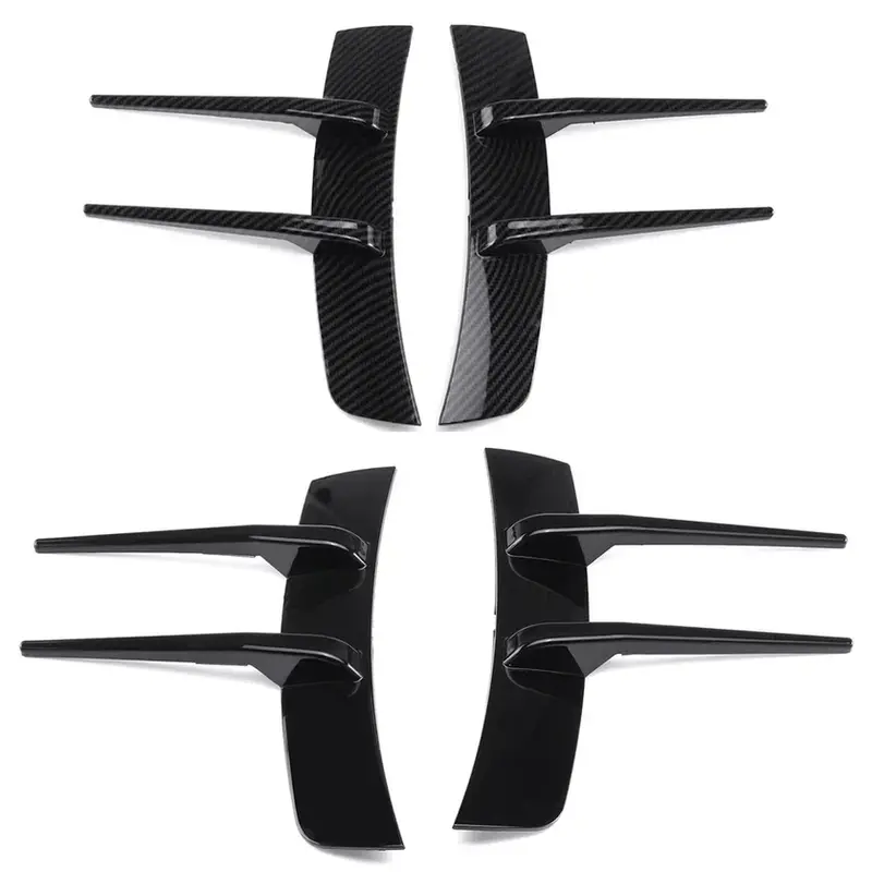 Thumbnail: 2Pcs Car Front Rear Bumper Side Air Vent Splitter Spoiler Canard Car Side Vent T