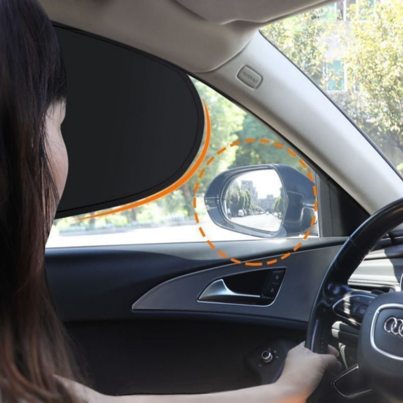 Thumbnail: New Electrostatic Sun Visor for Car Side Window 4-Layer Sun Shade Curtains Anti-
