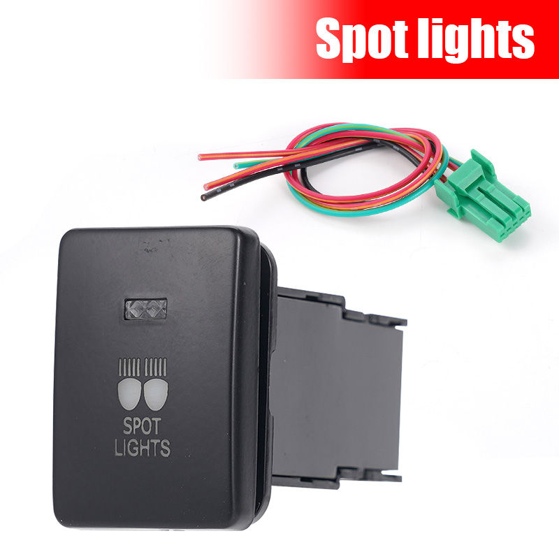 Thumbnail: 12V Car Light Button Fog/Rear/Spot/Driving/LED Light For Work Lamp LED Mitsubish
