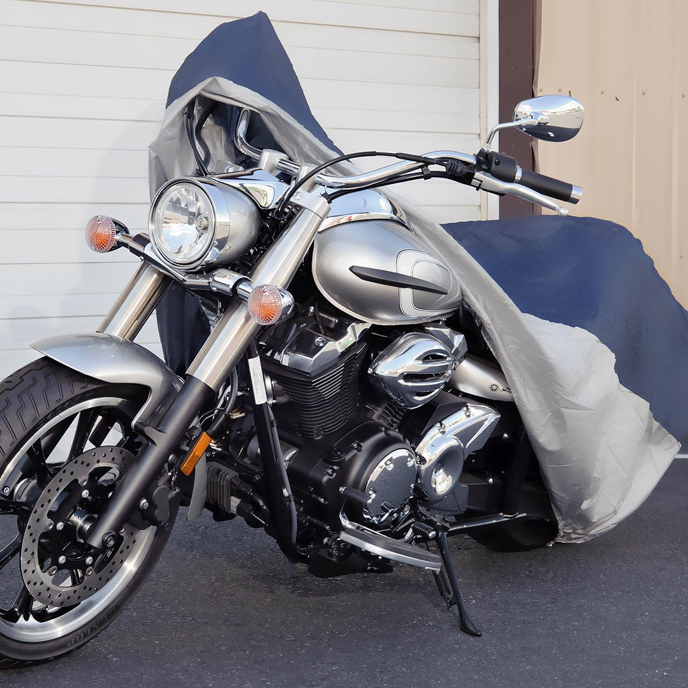 Thumbnail: Budge Blue/Silver Standard Motorcycle Cover, Basic Protection for Motorcycl..