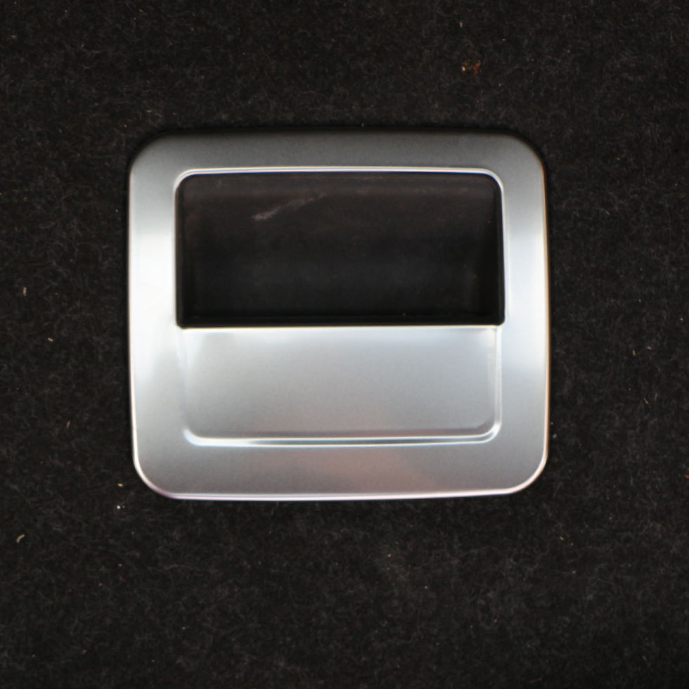 Thumbnail: Stainless Steel Car Trunk Cargo Spare Tire Cover Handle Frame Trims for Volkswag