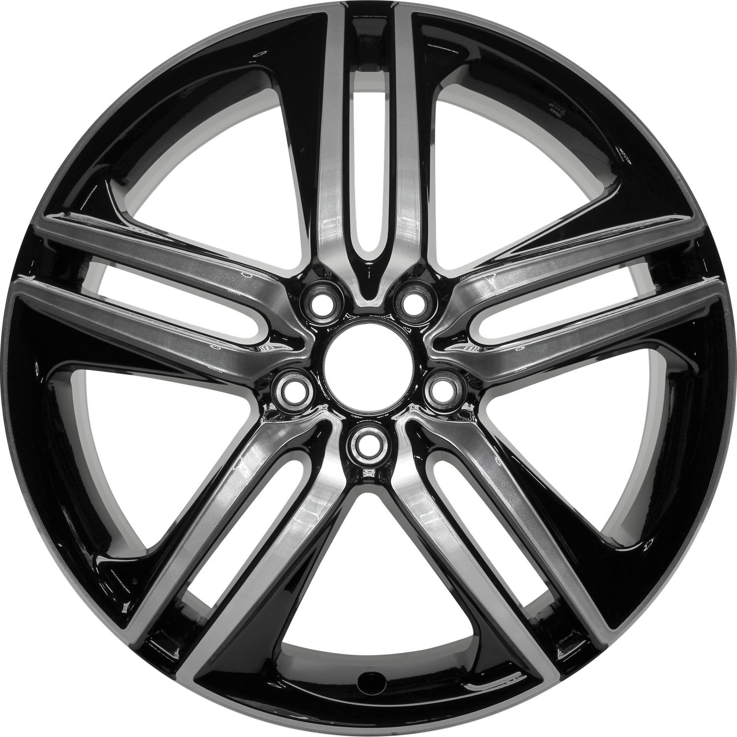 Remanufactured Slow Machined and Painted Black Aluminum Wheel 19 x 8 42700..