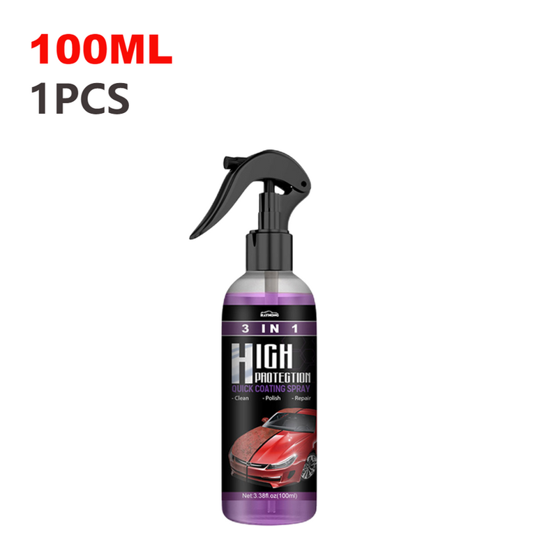 Thumbnail: 3 In 1 Rapid Ceramic Coating Hydrophobic Intense Gloss Shine Fortify Car Wax Pol