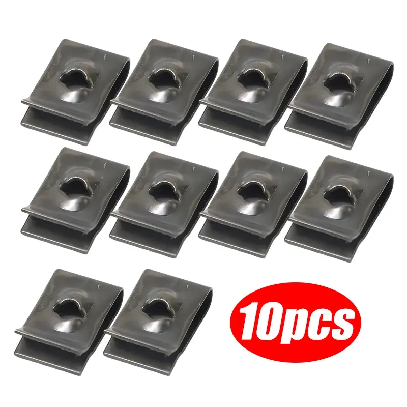 Thumbnail: Car Motorcycles Metal Screw Fastener Clips U-Type Clip with Screw Anti-rust Prot