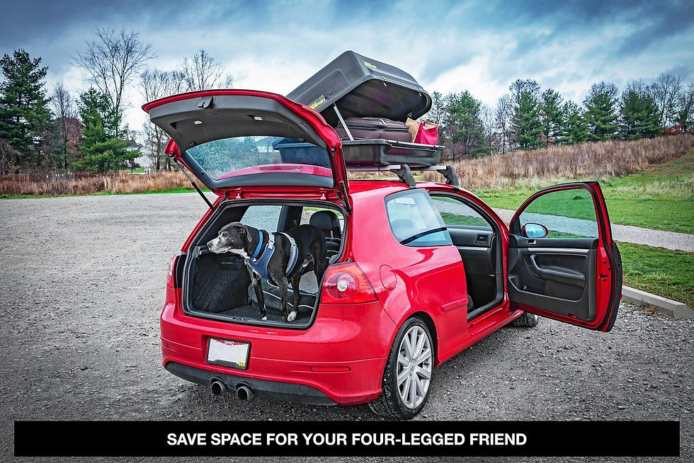 Thumbnail: JEGS 90098 18 cu ft Waterproof Rooftop Cargo Carrier Hard-Shell