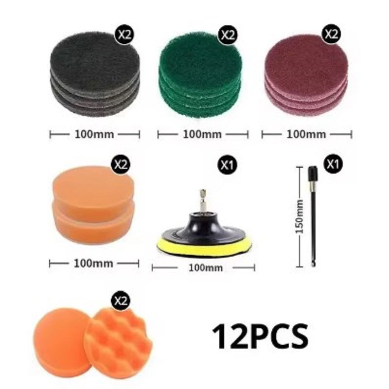 Thumbnail: Electric cleaning brush head Electric drill brush head Cleaning brush carpet til