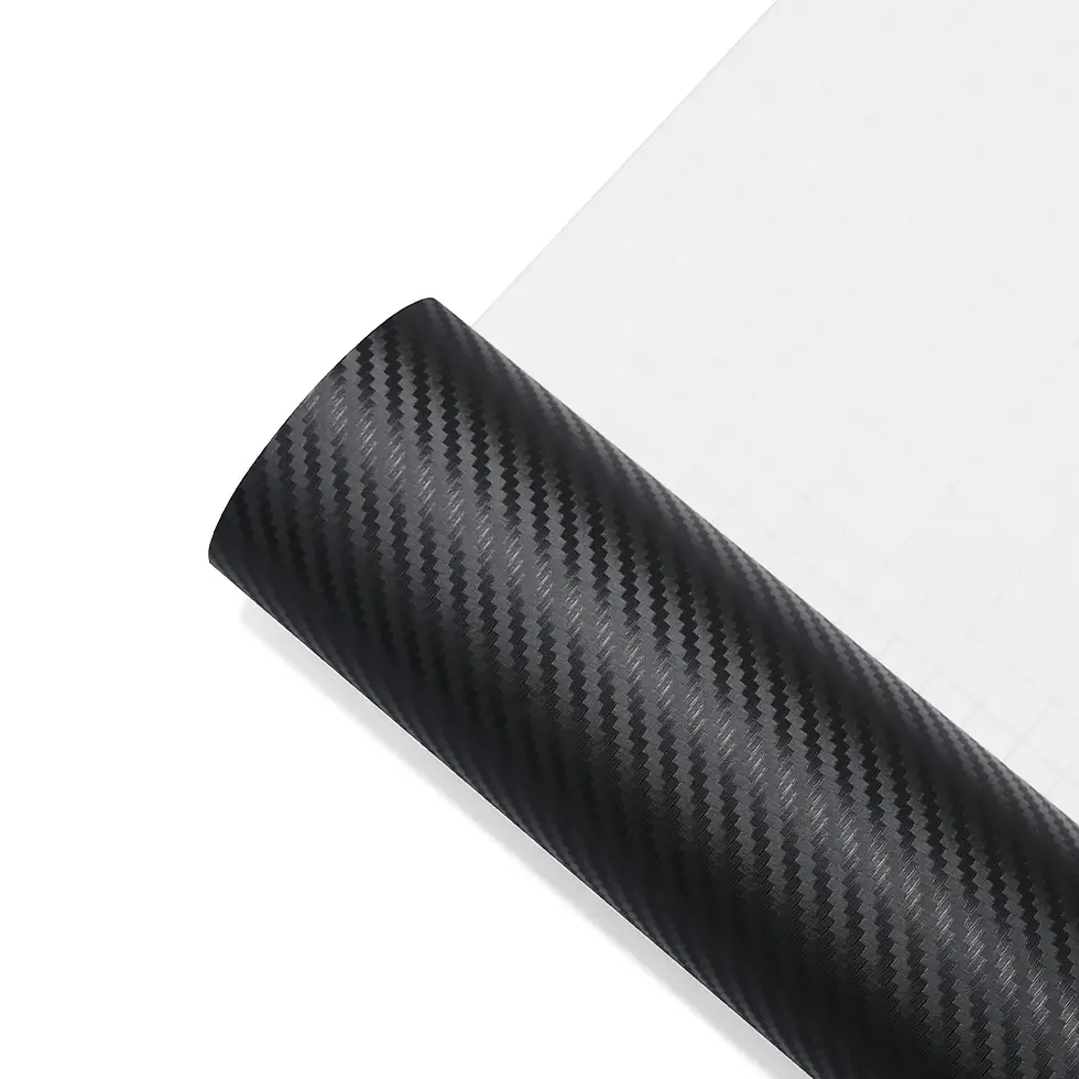 Thumbnail: 3D Carbon Fiber Texture Vinyl Wrap Decal Matte Black Films Car Vehicle Interior