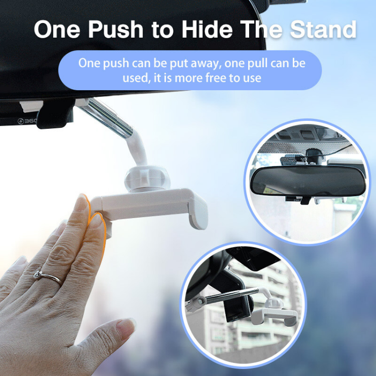 Thumbnail: Universal Car Phone Holder Seat Back Rearview Mirror Mount Adjustable Stand GPS