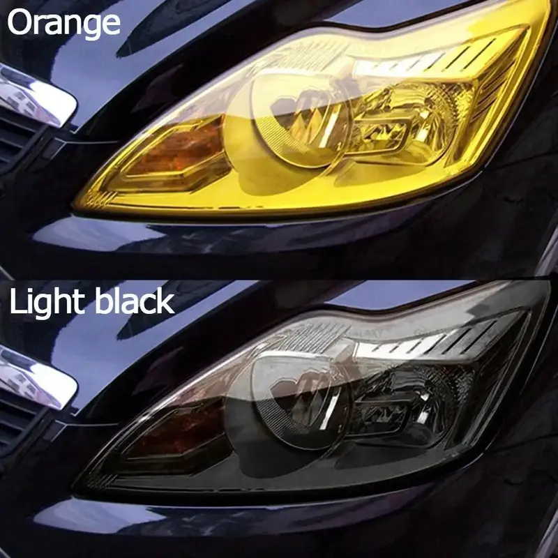 Thumbnail: Red Car Light Headlight Taillight Tint Vinyl Film Sticker Sheet Fog Light Rear L