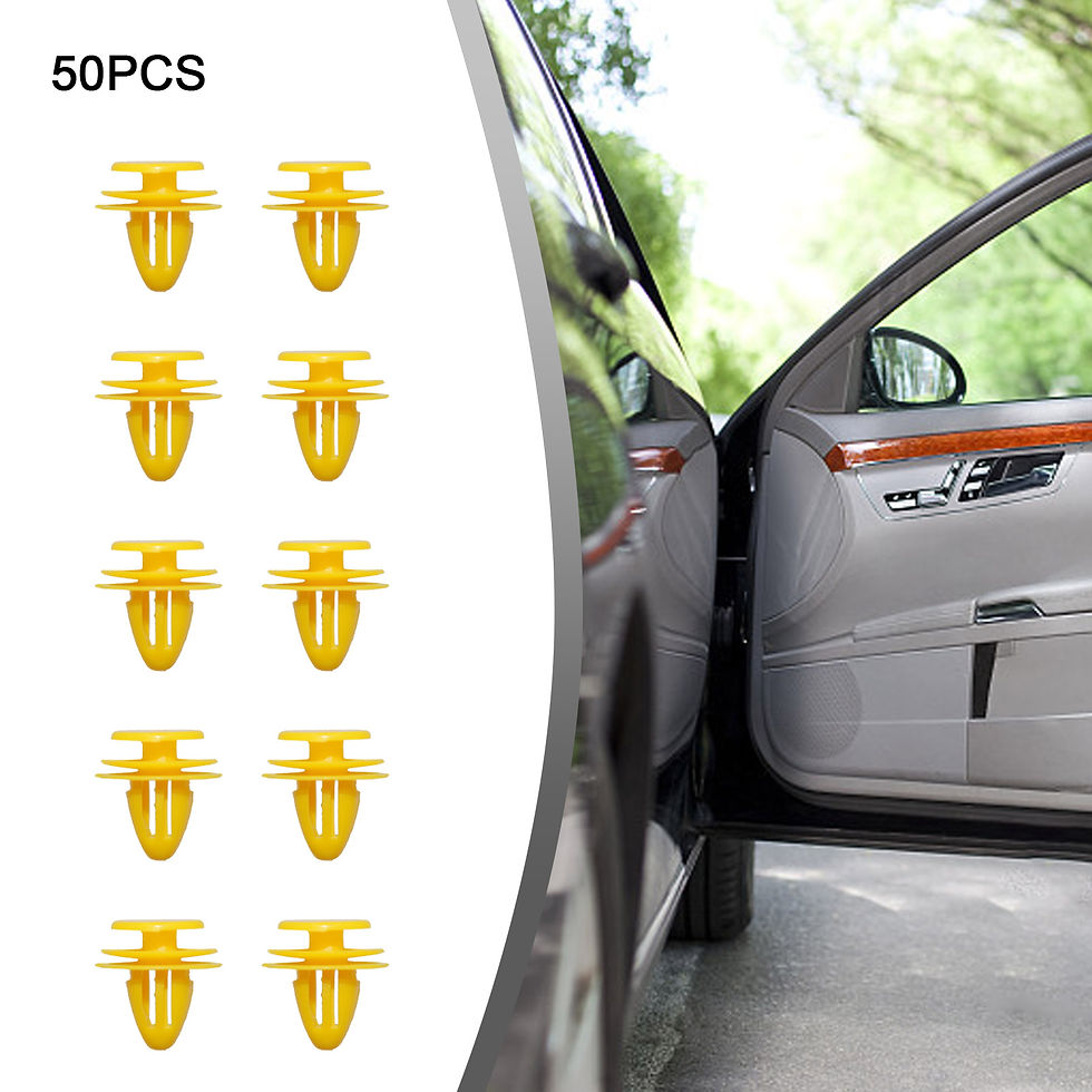 Thumbnail: 50Pcs Car Body Push Retainer Pin Rivet Yellow Plastic Rivet Car Door Trim Panel