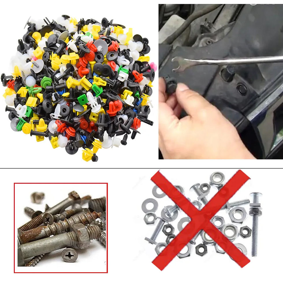 Thumbnail: 200/400/1000PCS 30 types of automotive universal plastic fasteners mixed set,riv