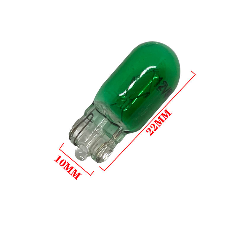 Thumbnail: 10pcs T5 12v 1.2w T10 W5W 501 194 Purple halogen lamp instrument lights White W2