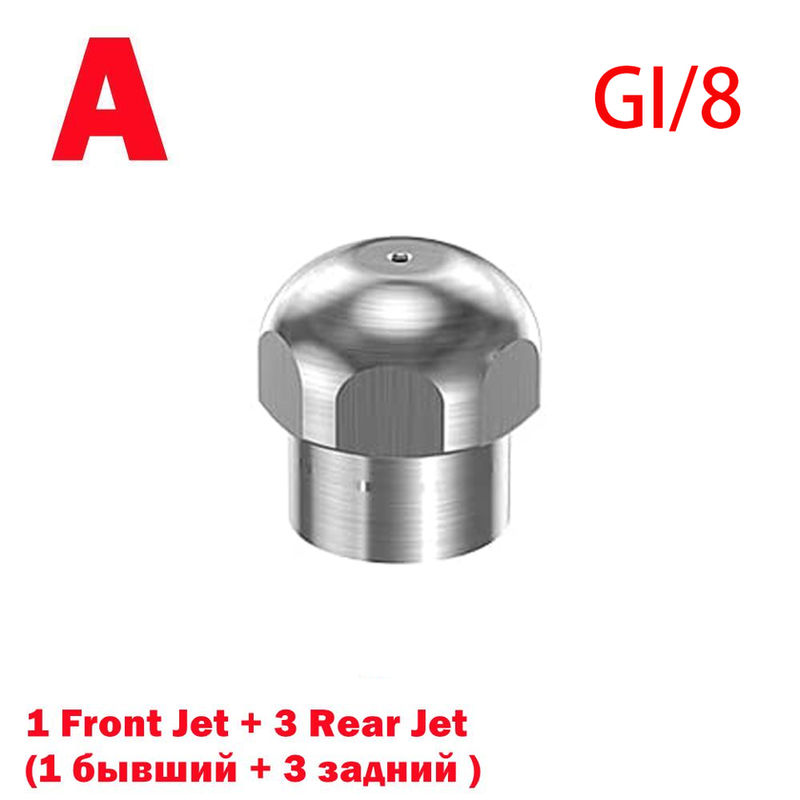 Thumbnail: High Pressure Cleaner Sewer Drain Sewer Cleaning Nozzle Accessories 1/8 Inch Sta