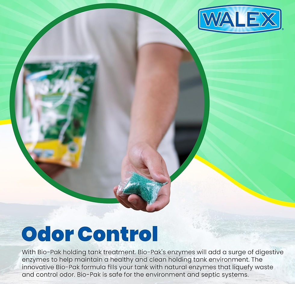 Thumbnail: Walex Bio-Pak Holding Tank Deodorizer/Digester for RV Holding Tanks Green A..