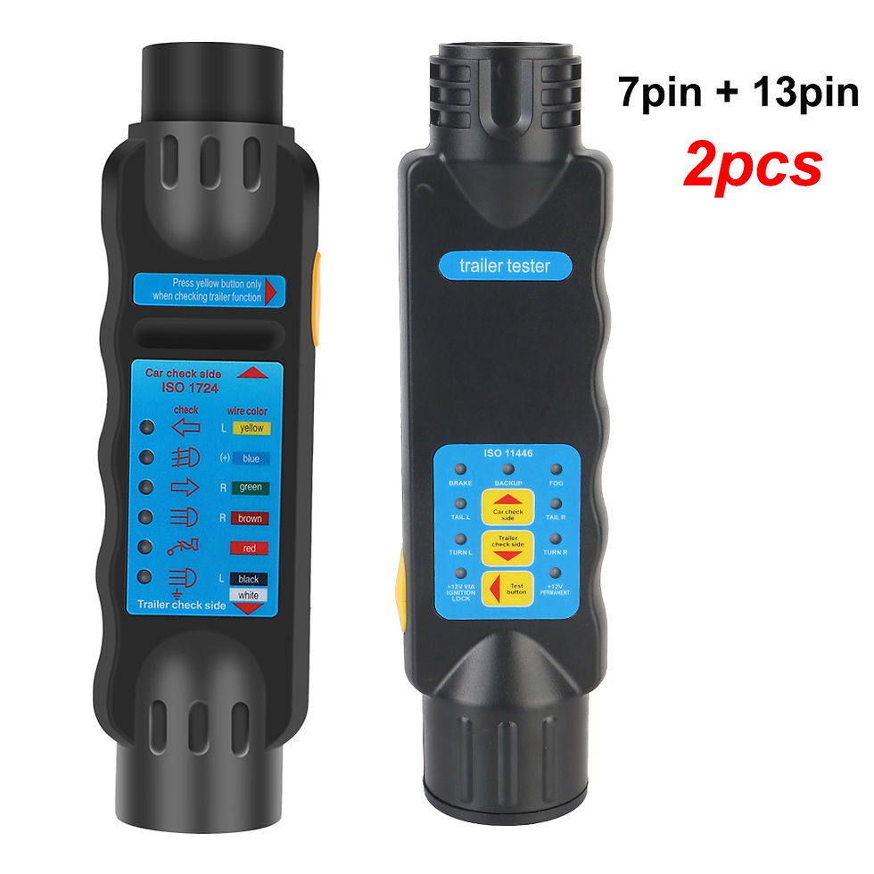 Thumbnail: 7pin 13Pin Adapter Socket 12V Trailer Tester Wiring Circuit Light Test Car Taill