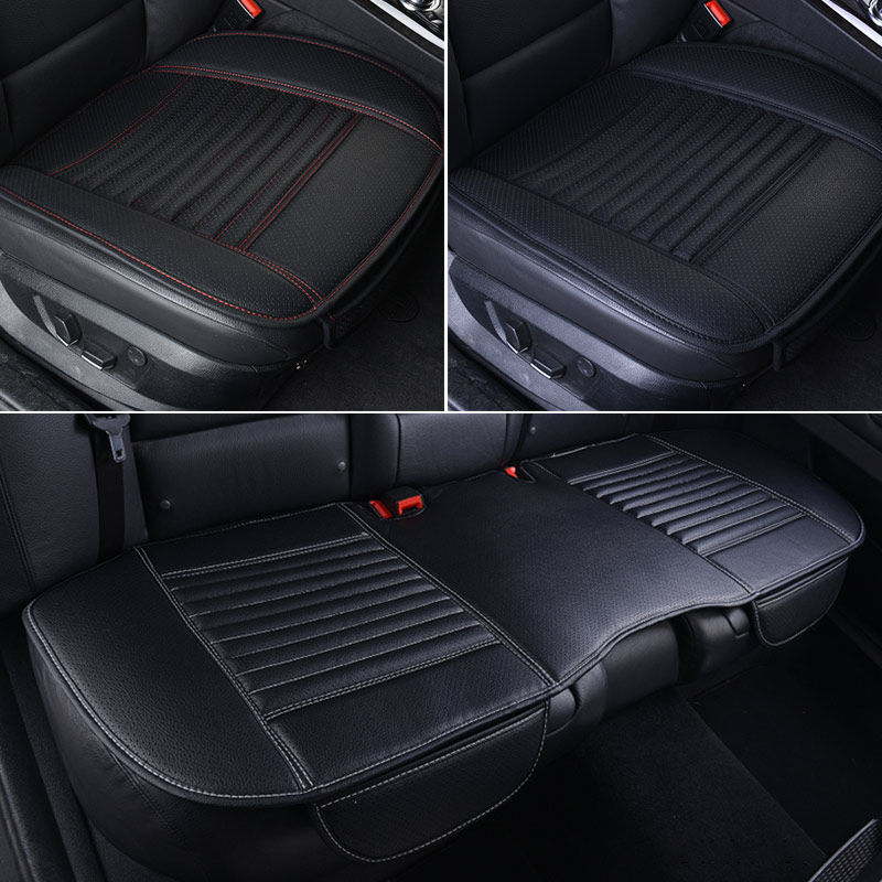 Thumbnail: Leather Car Seat Covers Automobiles Interior Seats Cover Cushion Universal PU Le