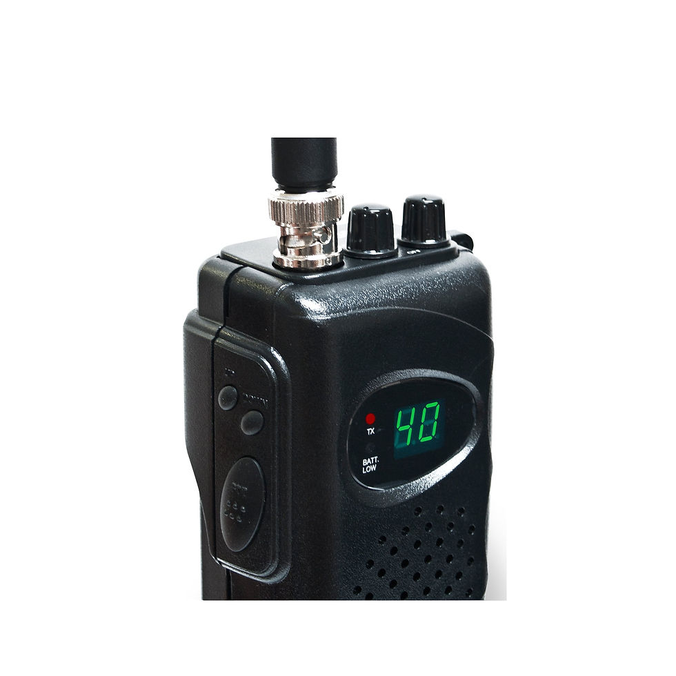 Thumbnail: Midland 75785 40-Channel Durable Handheld CB Radio, New Black