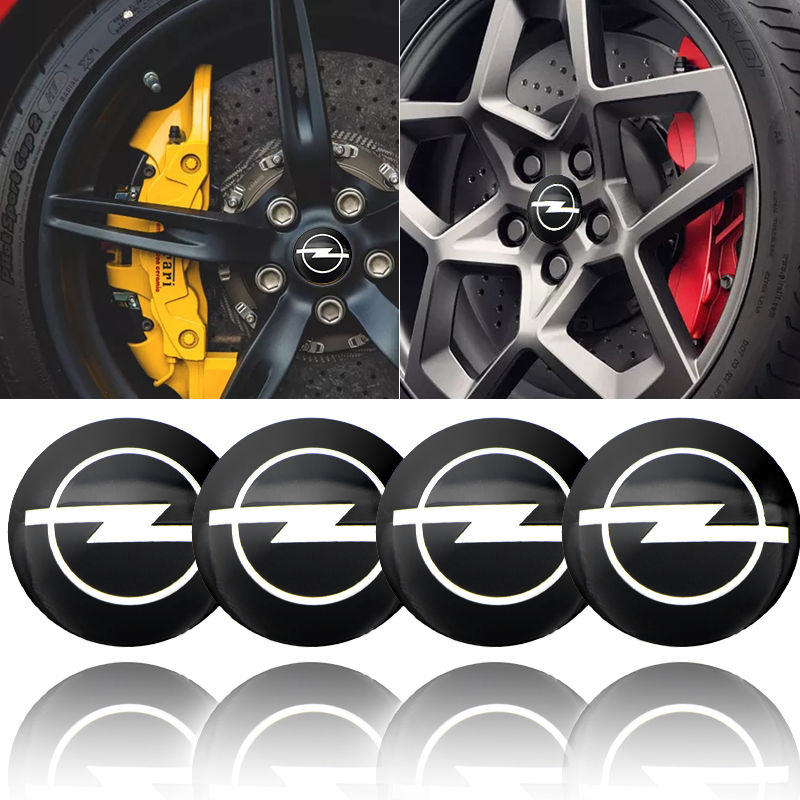 4pcs Car Wheel Center Covers Badge Sticker Stickers for Opel Astra Insignia Mokk
