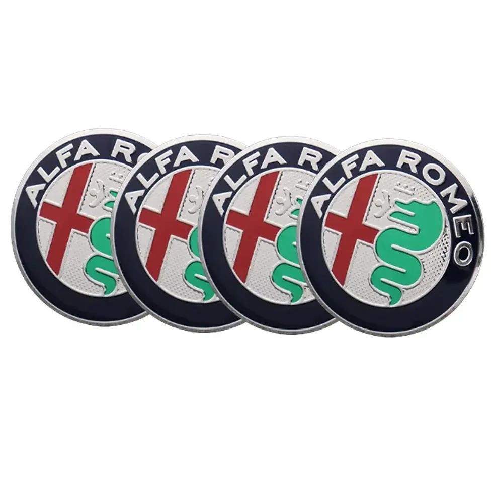 Thumbnail: 60mm/65mm Car Wheel Rim Tire Hubcap Sticker Decals for Alfa Romeo Giulia Giuliet