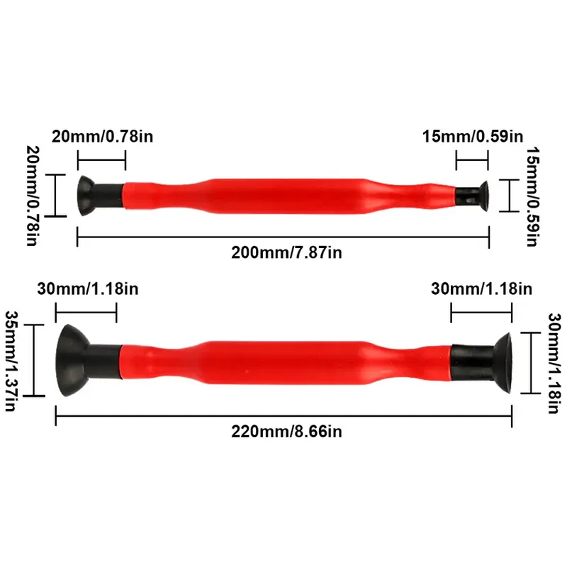 Thumbnail: 2pc Valve Lapping Sticks Plastic Grip Suction Cup or Grinding Paste Sand for Aut