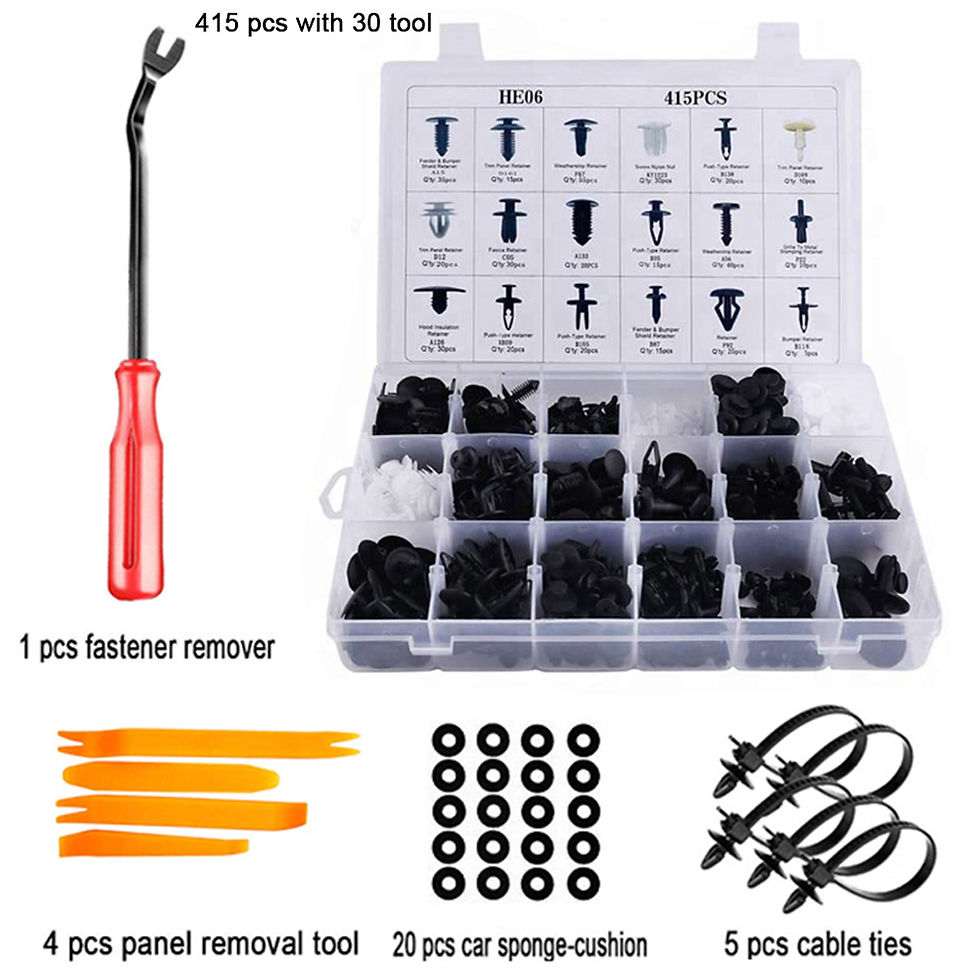 Thumbnail: Auto Fastener Clip Kit Fender Rivet Clips Car Body Push Retainer Pin Rivet Bumpe