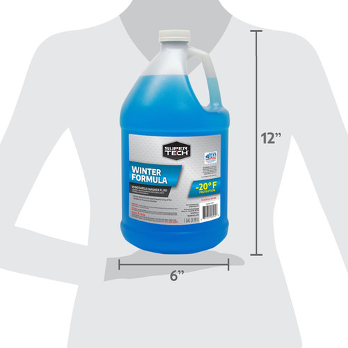 Super Tech Windshield Washer Fluid Winter -20F Formula, 1 Gallon