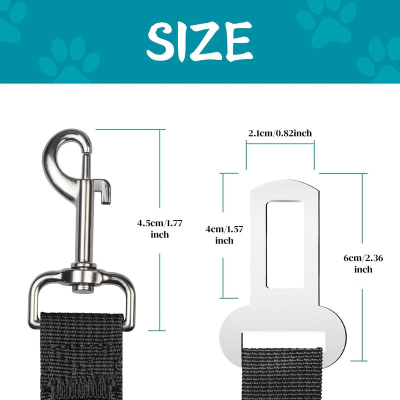 Thumbnail: Car mounted pet seat belt, essential for pet travel, adjustable length, suitable