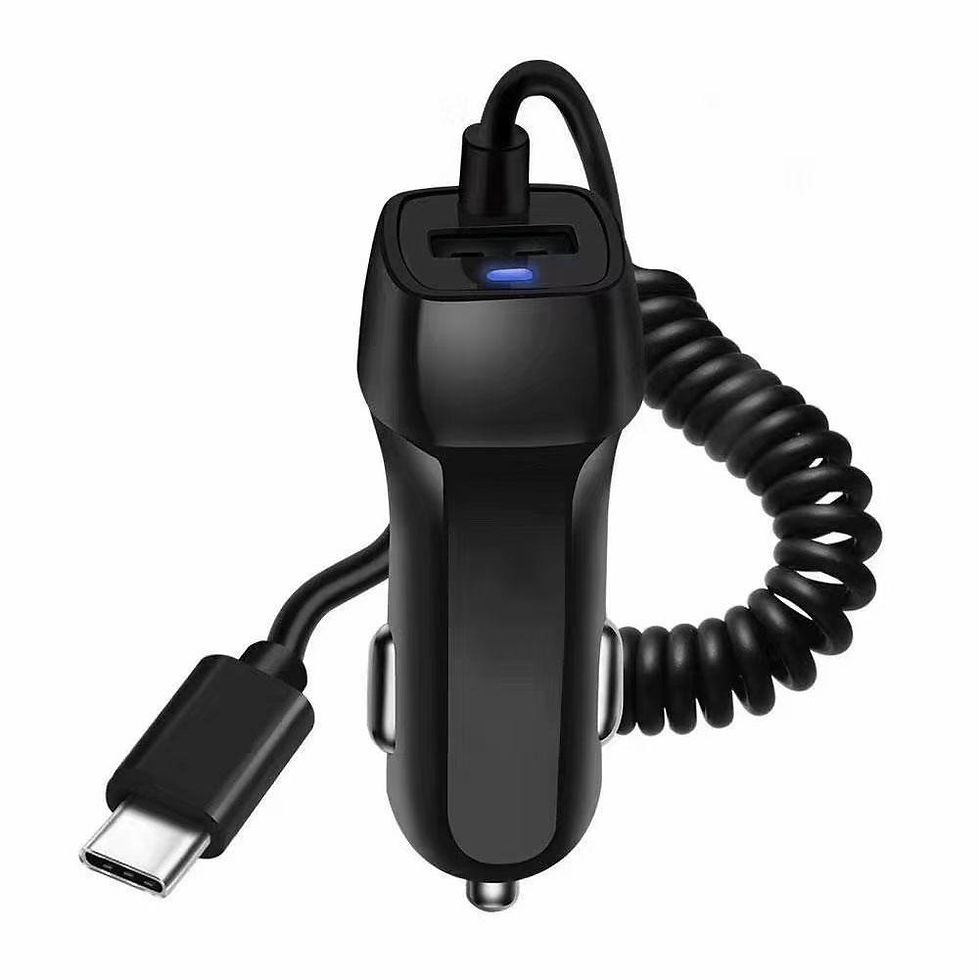 Thumbnail: Type C Car Charger With USB Cable Mobile Phone Charger Micro USBC Cable Phone Ve